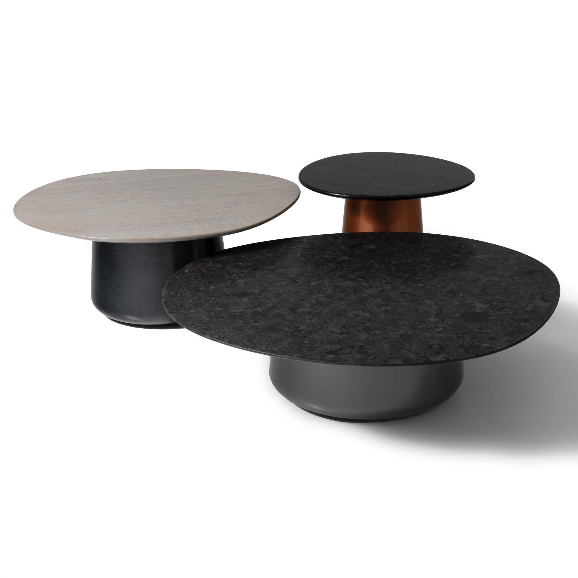 Holly Hunt’s organic Satellite Tables
